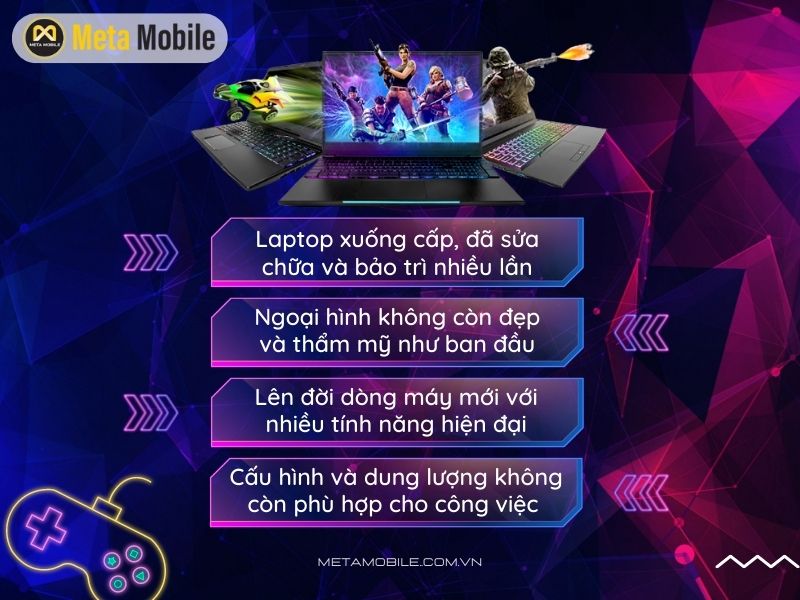 Những nguyên nhân người dùng cần bán Laptop Gaming cũ