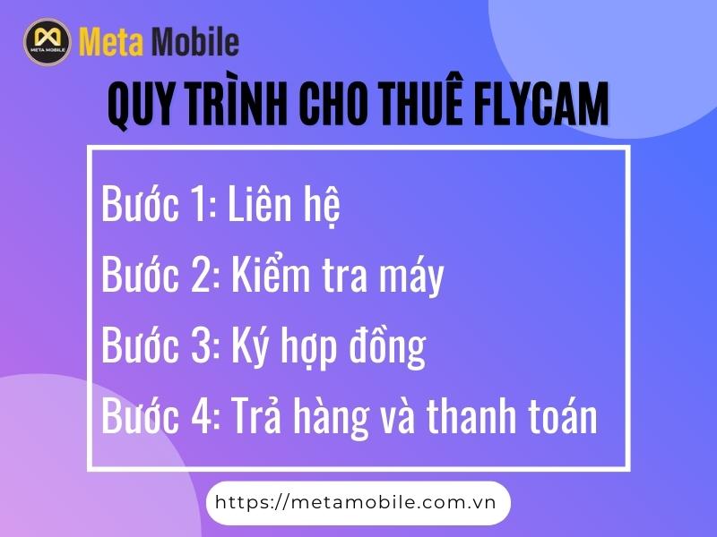 Quy trình cho thuê flycam tại Meta Mobile