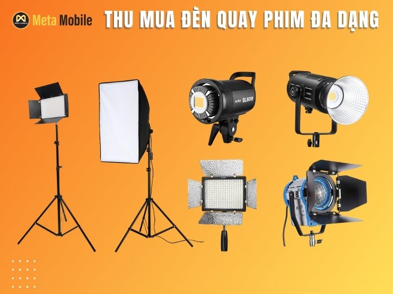 Thu mua đèn quay phim đa dạng