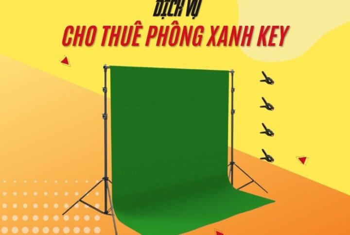 Cho thuê phông xanh key hình, phông vải xanh tại TPHCM