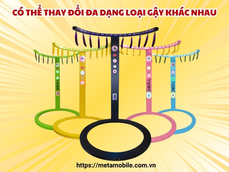 Có thể sử dụng nhiều loại gậy khác nhau